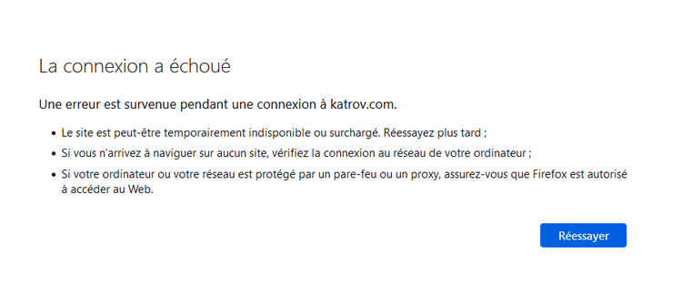 Katrov.com bloqué